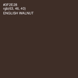 #3F2E28 - English Walnut Color Image
